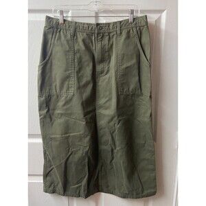 Cabelas Casuals Tan Khaki Skirt 8 Modest Womens